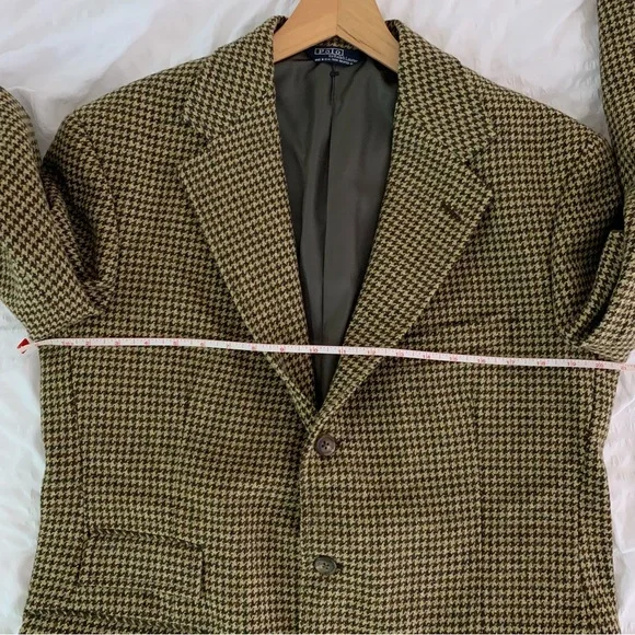 Vintage Polo Ralph Lauren Brown Tweed Blazer - Picture 8 of 12